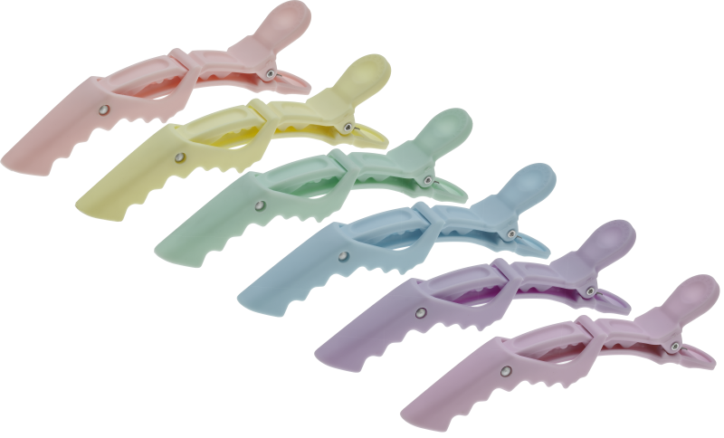 Sharkclips Pastell 6st